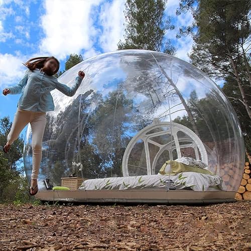 XZLZMYP Inflatable Bubble Tent Transparent Bubble House Dome Gazebo Camping Tent Large Portable Tent Rainproof Indoor Outdoor Camping Star Tent for Backyard Gardens Indoor And Outdoor,A,4M - Image 3
