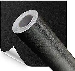 Papel de Parede Adesivo Autocolante Sala Quarto Cozinha Banheiro Marmorizado Preto imita Marmore Envelopamento Móveis Lavável Rolo MARMORIZADO PRETO 5 METROS x 45CM