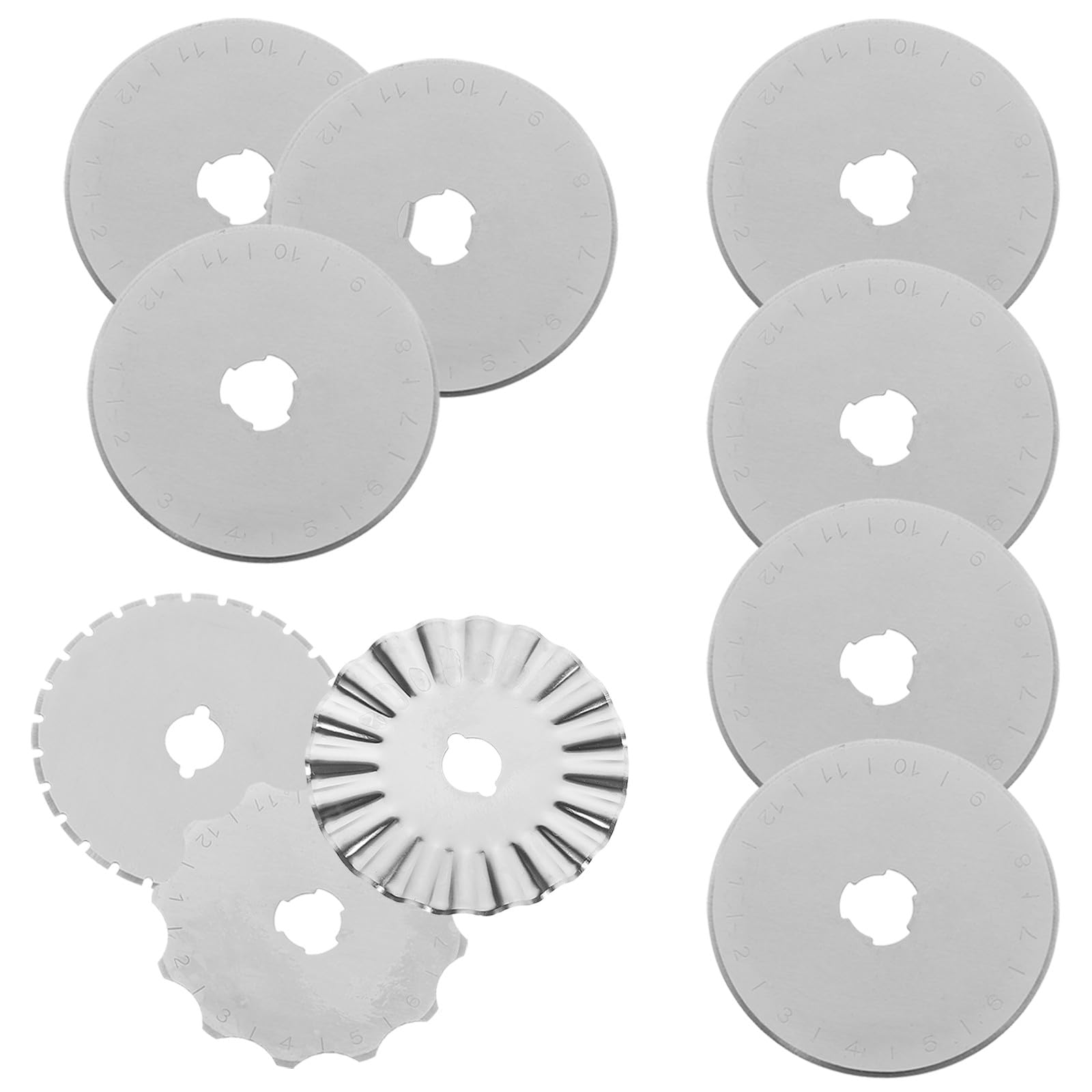 Cutter rotatif Kichvoe 45 mm : lot de 10 lames de rechange pour recharger vos outils de coupe