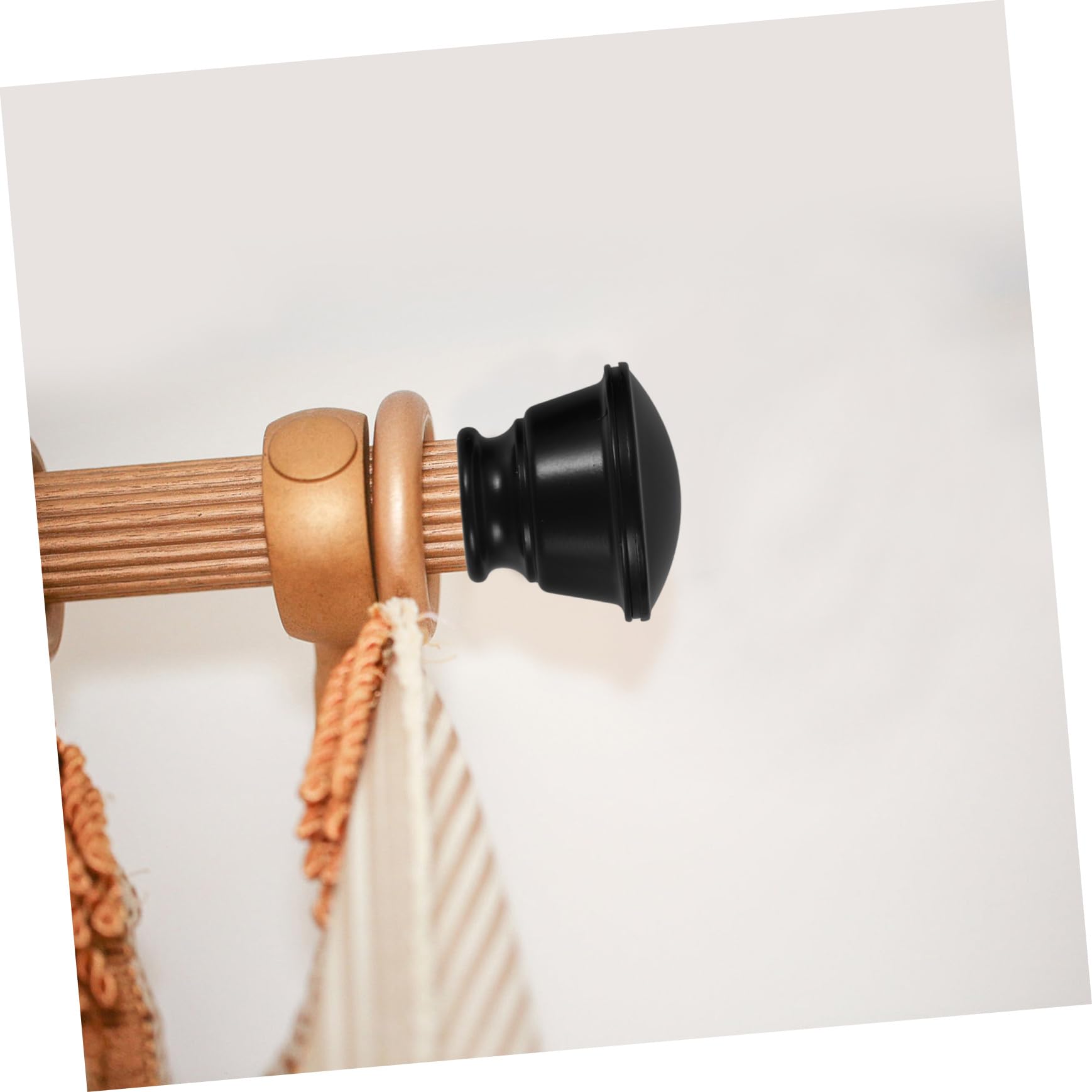 Lot de 10 embouts fins pour tringle à rideaux - Accessoires de décoration d'intérieur élégants - Facile à installer - Design moderne