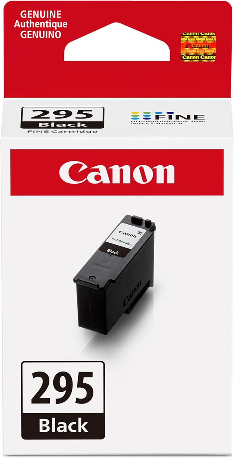 Canon PG-295 Genuine Black Ink Cartridge, Compatible with TR7120, TS6520, TS4320