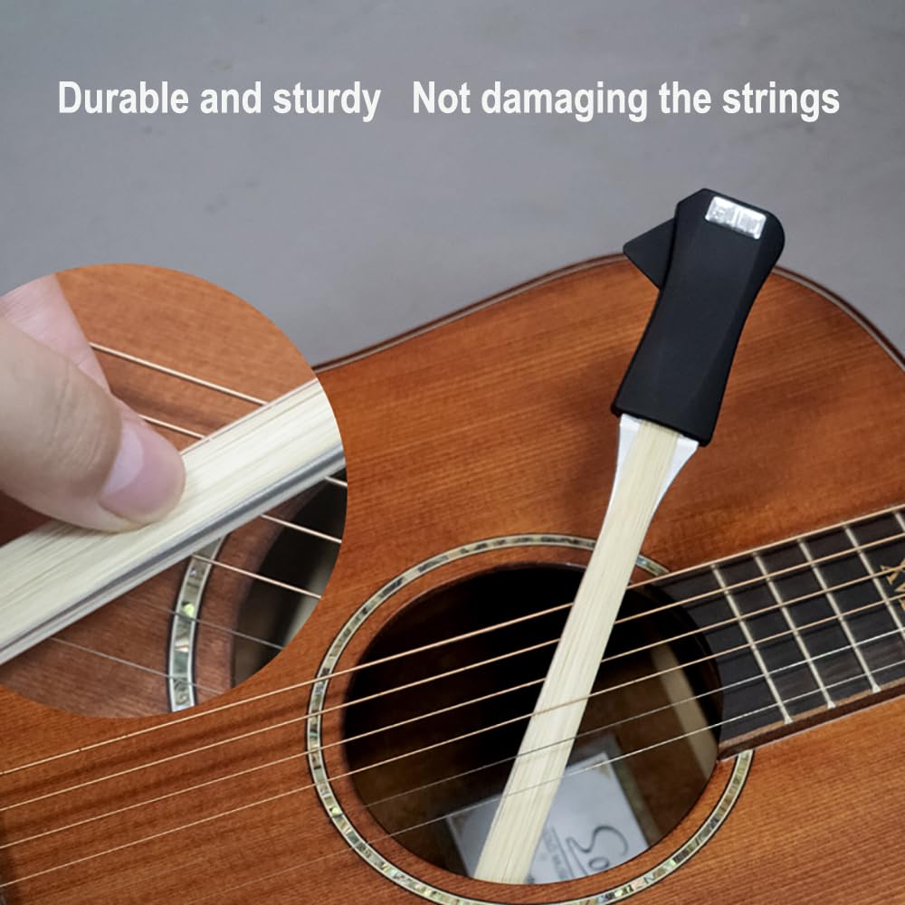 Guitar Bow, Make Guitar Sound Like Cello/Violin, 2 in1 Guitar Bow Built in Guitar Picks, Easy String Pulling and Plucking