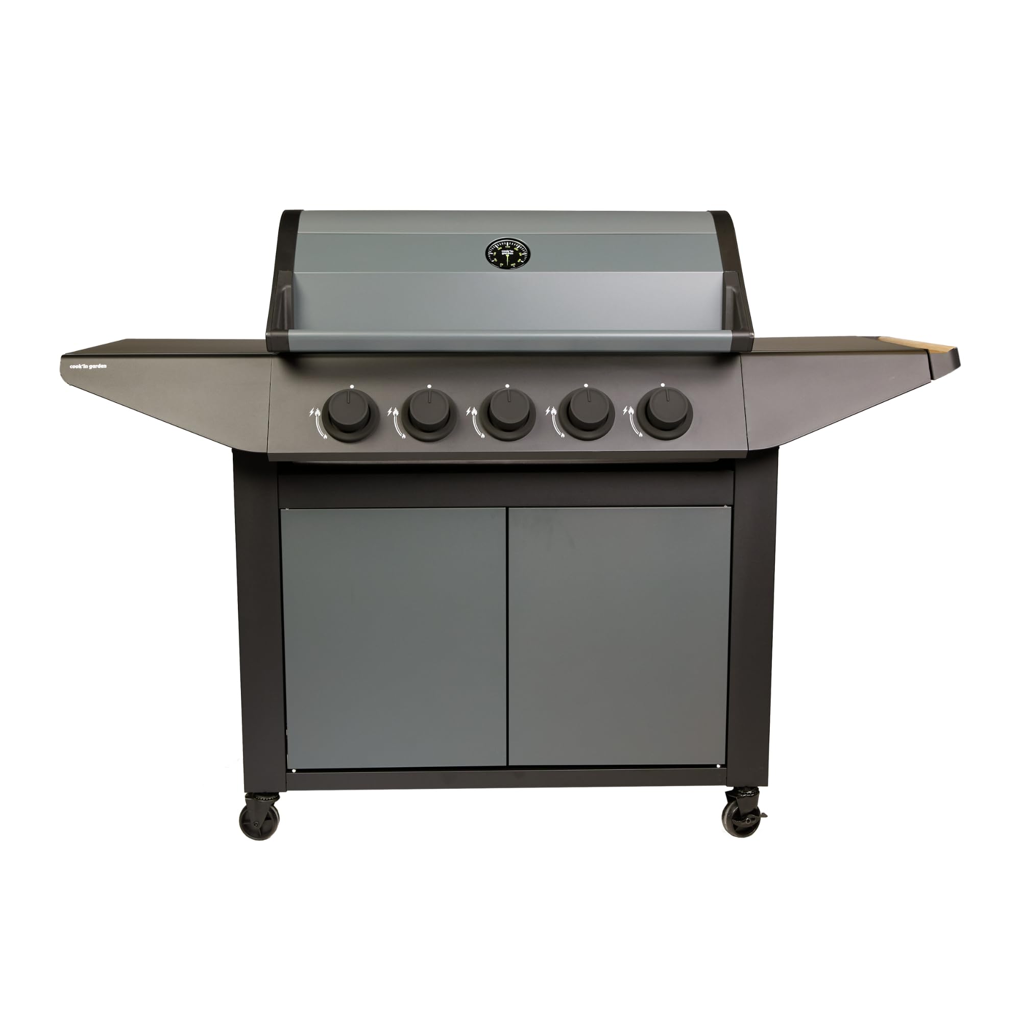 Cook'in Garden - Barbecue à gaz BURN 80 PREMIUM 5 brûleurs - Amovible