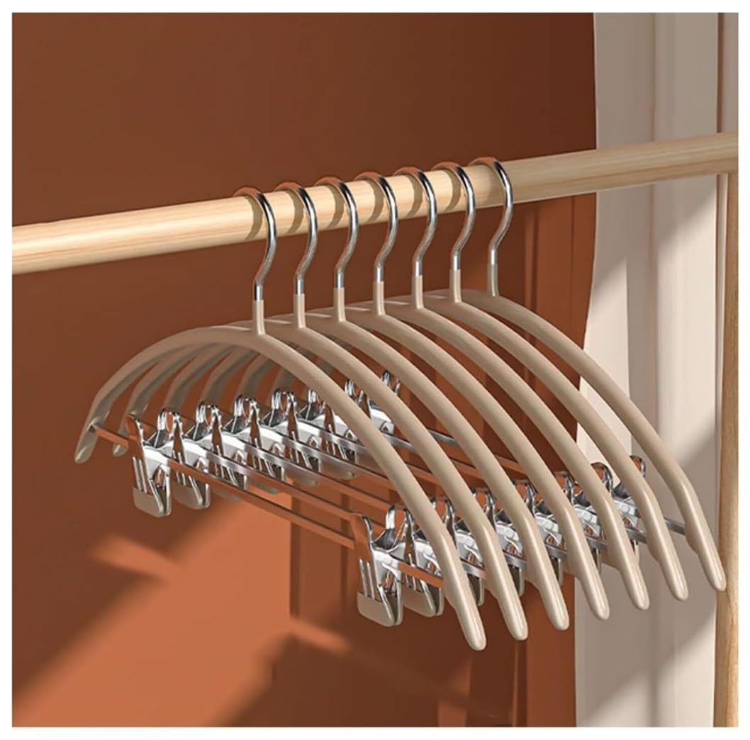 10 Uds Percha De Inmersión con Pinza para Pantalones Percha Antideslizante Sin Rastro Percha para Pantalones para Almacenamiento De Ropa En Armario para Sudadera(C)