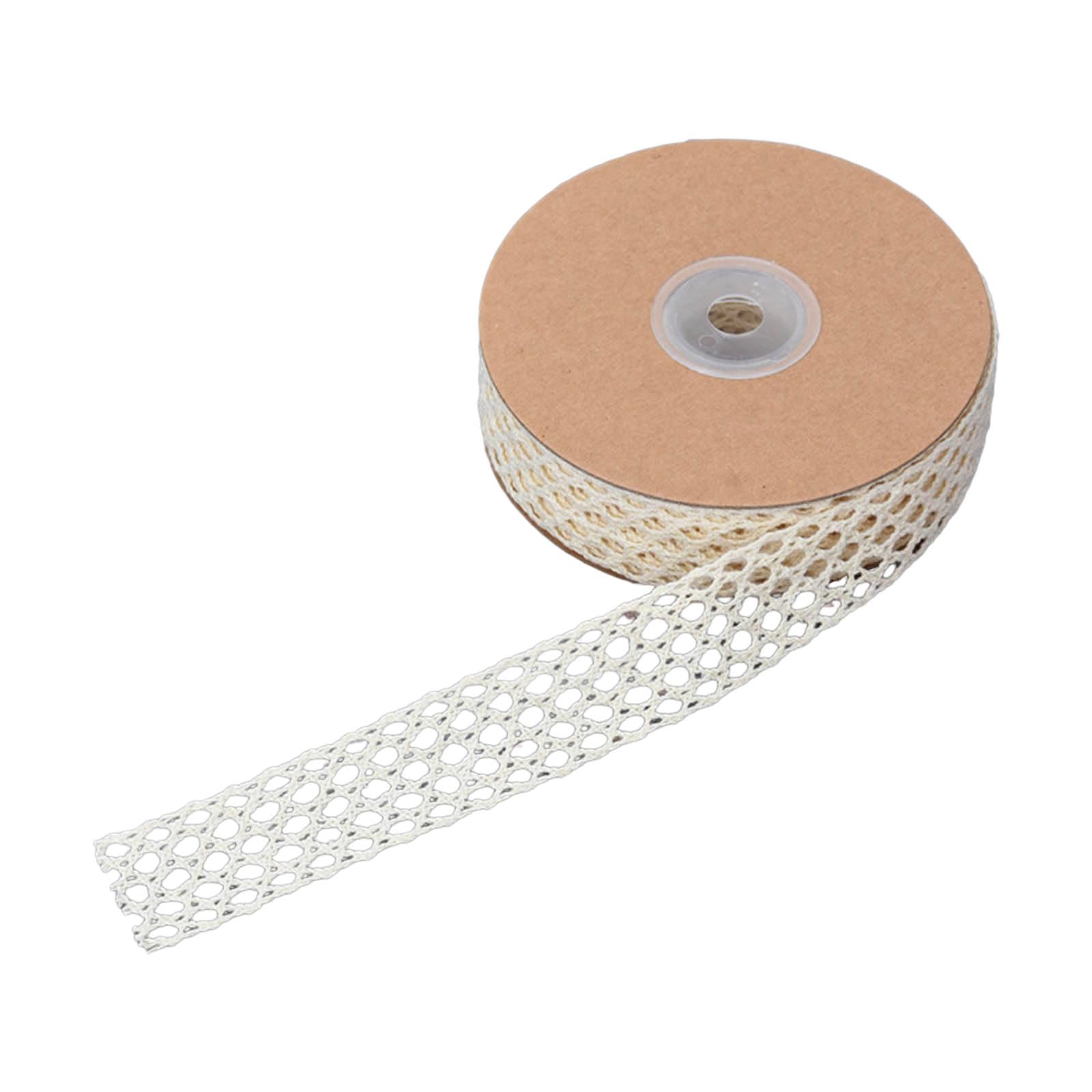 Kalttoy Ribbon Cotton Lace Ribbon Decorative for Gift Package Wrapping, Bridal Wedding Decoration, Scrapbooking Supply Weeding
