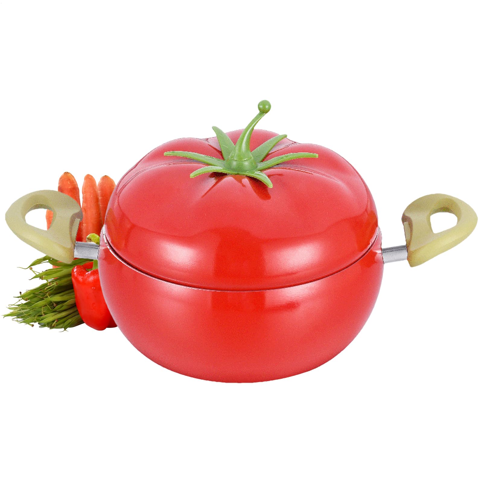 Pentola Per Sugo Con Coperchio Pratico Multiuso Antiaderente A Forma Di | Pentola E Padella Adatte All'Induzione Per Pasta, Spaghetti, Zuppa, Bollitura, Cottura Lenta, Adatto A Piano Cottur