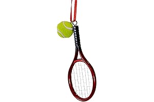 Kurt Adler Tennis Racquet with Ball Christmas Tree Ornament