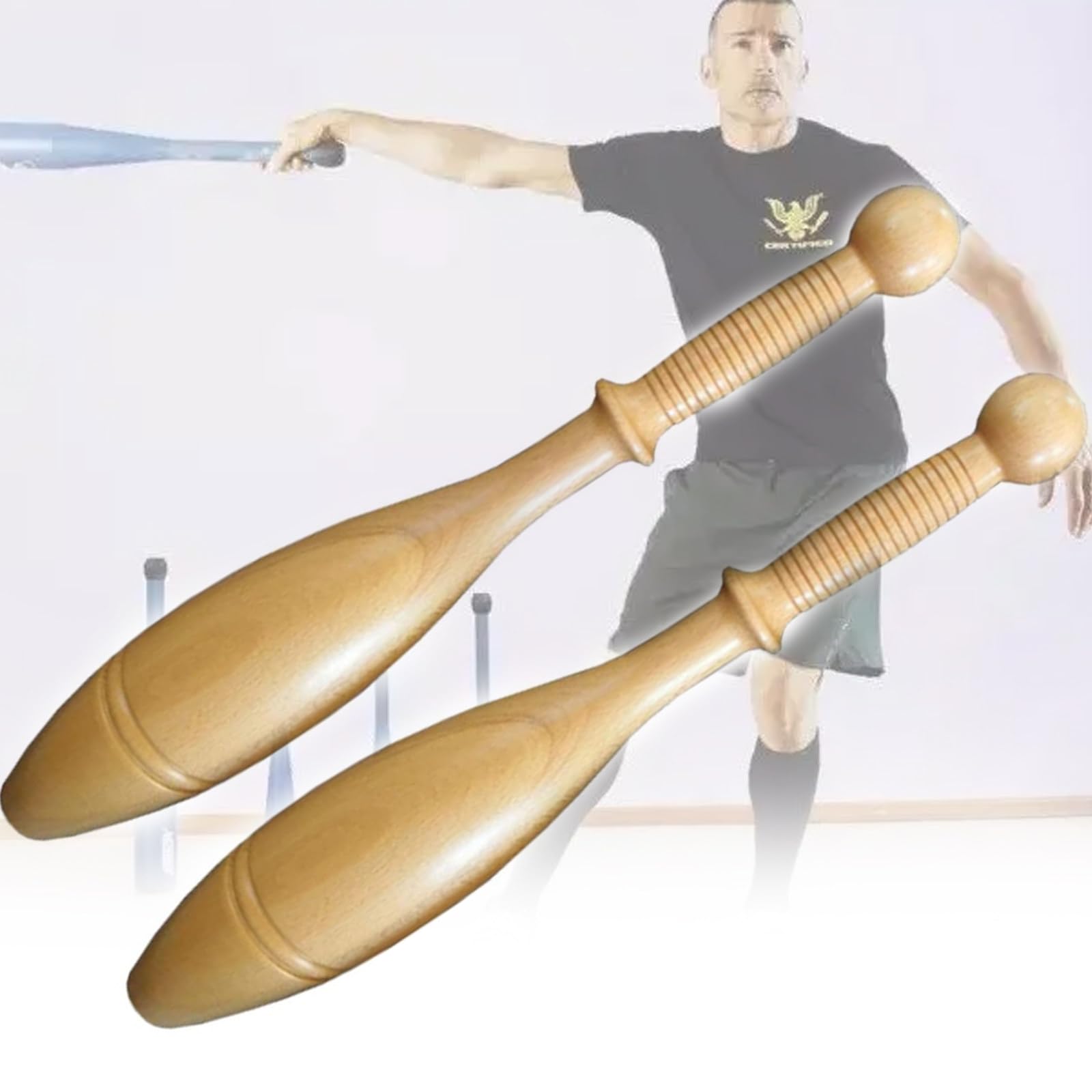 Amazon.com : ZXSYYDS Wood Indian Clubs Pair 2lb for Training