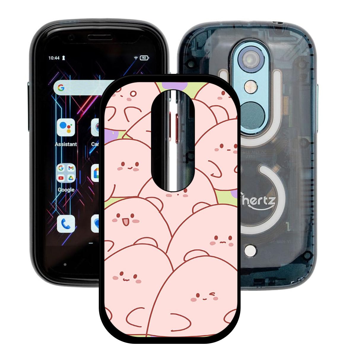 Case for Unihertz Jelly Star, Soft Slim Thin Black Protective Phone Cover Flexible TPU Protection Bumper Shell Case for Unihertz Jelly Star (3.0") - KE85