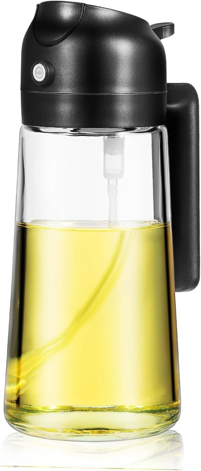 Oil Dispenser Spray Bottle Glass Olive Oil Dispenser Pump Bottle Leakproof Design Easy to Use