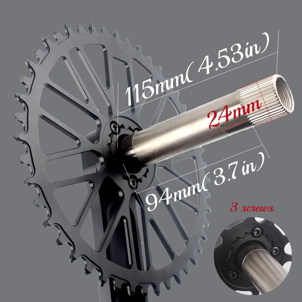 Amazon.co.jp: 170mm 172.5mm 175mm 自転車クランクセット 40T 42T 44T