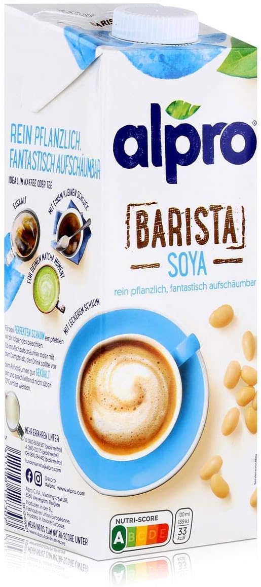 Alpro Barista Soya 1 l czysto roślinny fantastycznie spieniony opakowanie 4 szt.