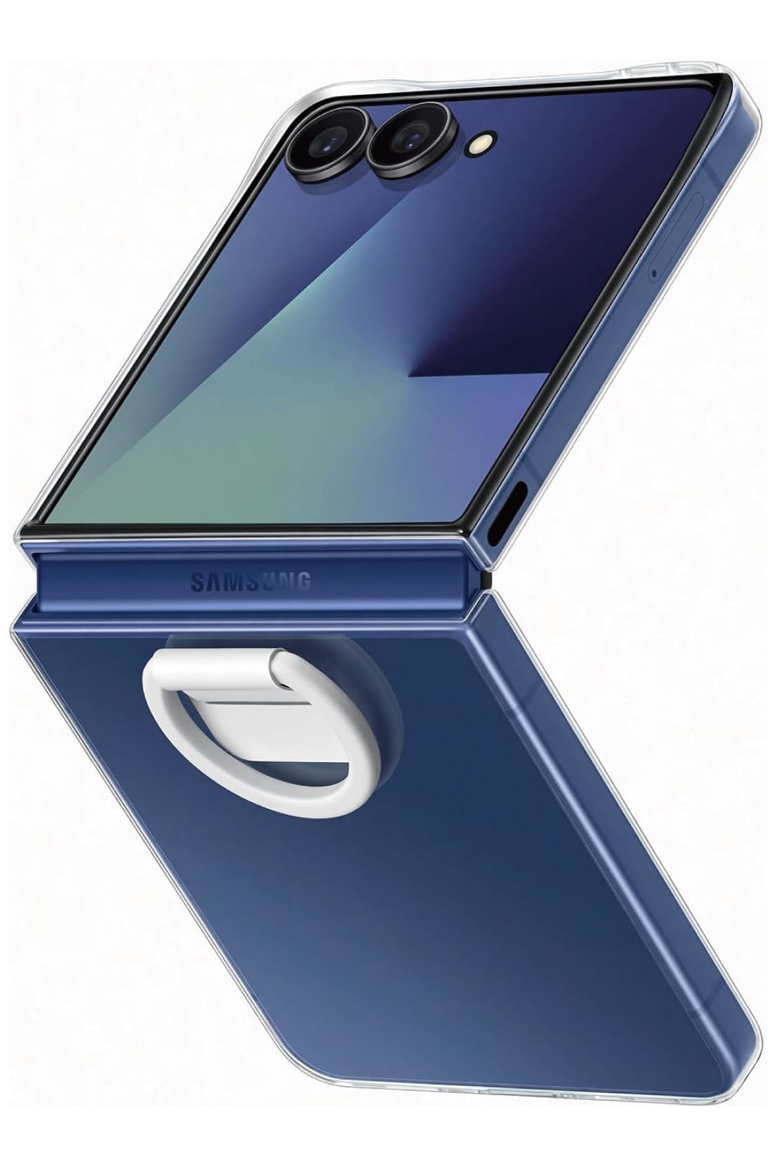 Amazon.co.jp: Galaxy Z Flip7 ケース 純正 クリアケース リング付 EF
