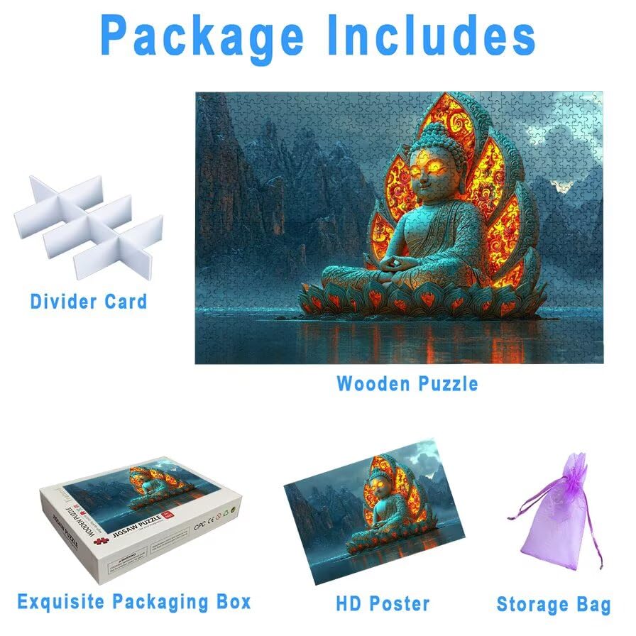 Puzzle 3000 Pièces Adultes, Puzzle 3000 Pieces Zen pour Adultes, Grand Puzzles Bois Paysage avec Boite, Jeu de Concentration pour Toute la Famille, Puzzles pour Décoration Maison, Cadeau Femme, -5459
