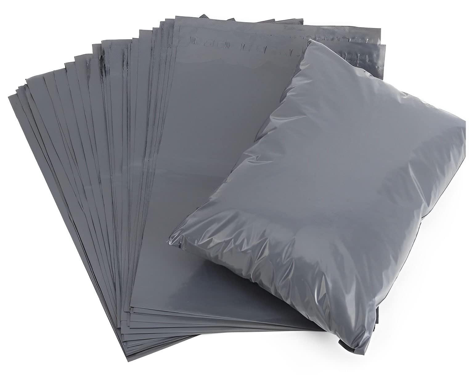 100 X Efforias 10 X 14 Grey Mailing Bags | Self Adhesive | Waterproof and Tear-Proof Postal Bags
