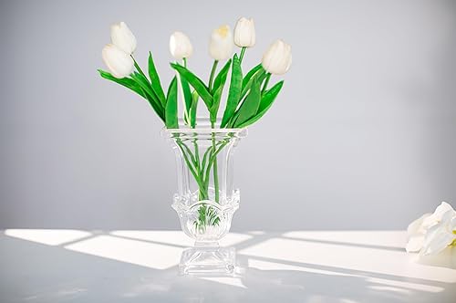 Miniatura 4 de Thickened Glass Vase,Square Transparent Vase for Flowers Living Room Centerpiece Vase,Decor for Closet