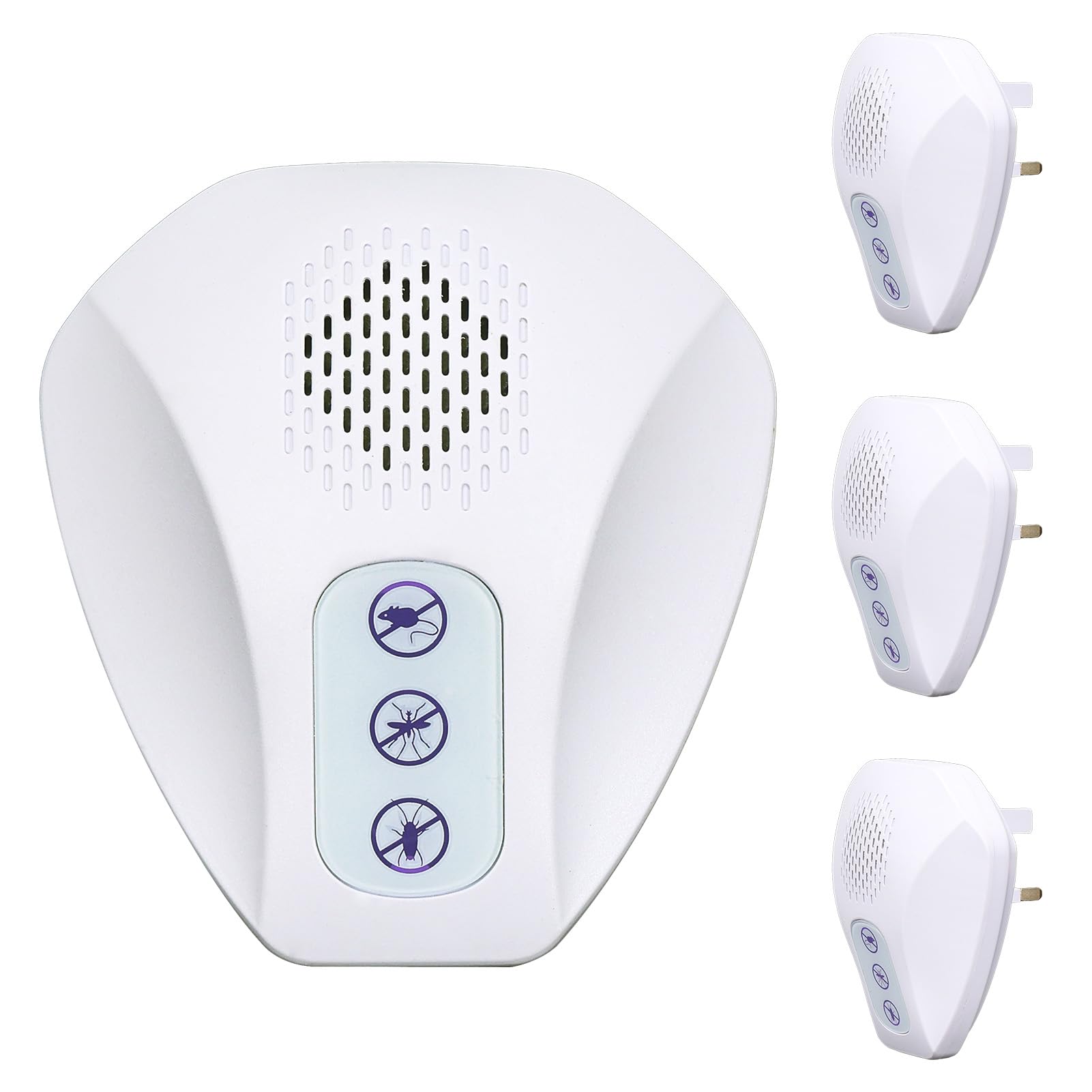 Hoikwo Ultrasonic Pest Repeller 4 Pack, Plug in Indoor Use