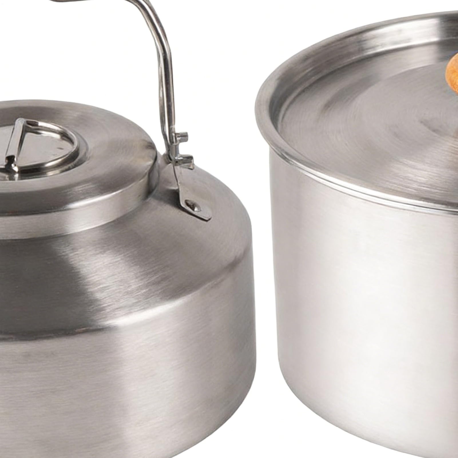 Matériel Cuisine Camping 3 Pièces Poêles En Acier Inoxydable Portable