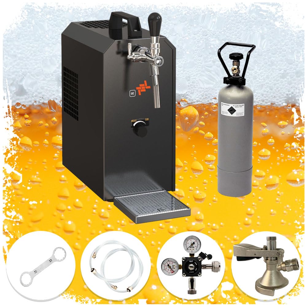 ich-zapfe Ensemble Complet Tireuse a Biere - Jet 30 Machine a Biere, Pompe a Biere 1 Ligne, 35 litres/h, Professionnelle, tête de distribution: Type A