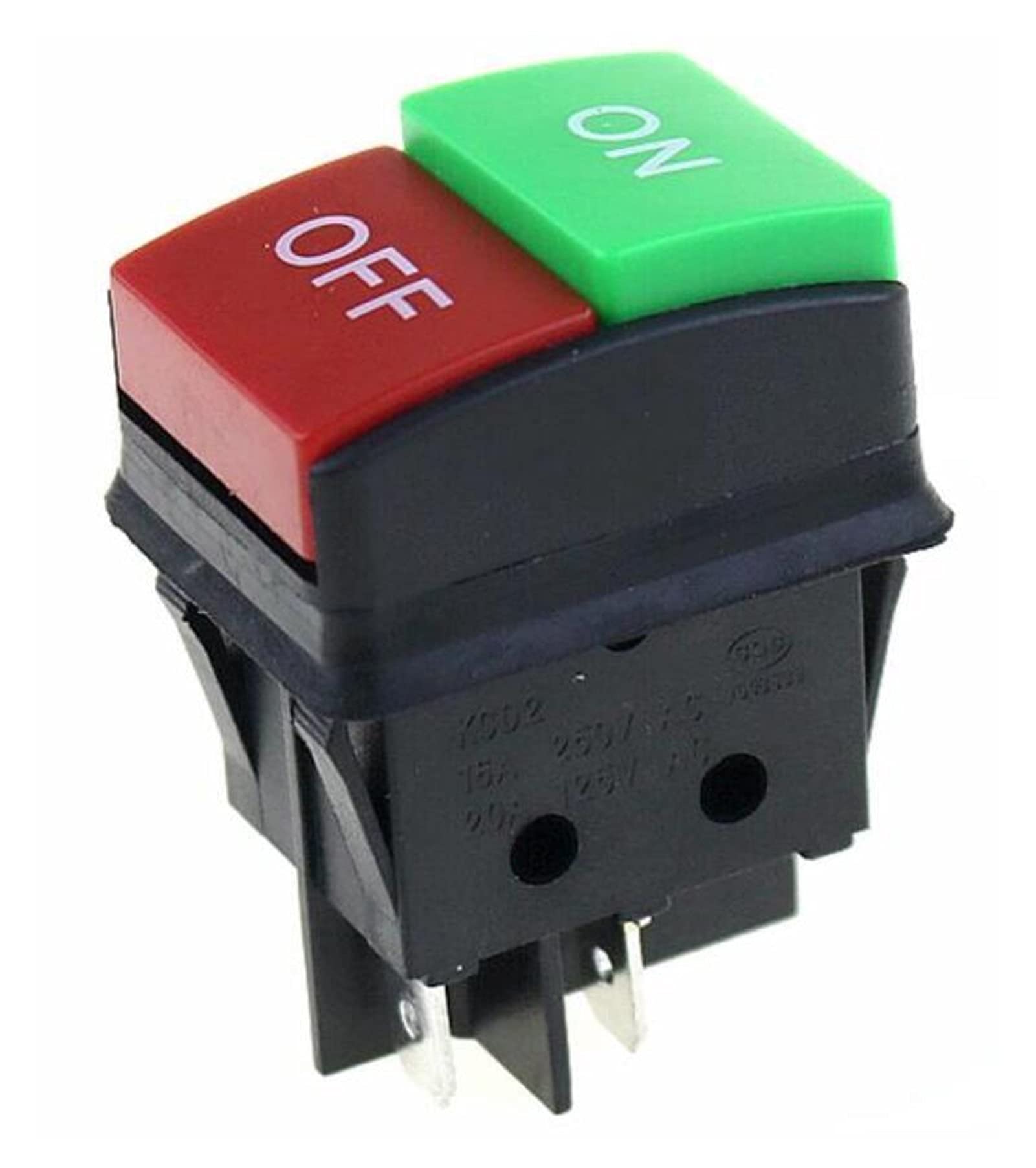 Interrupteur KCD4 4 épingles 16A 250V avec voyant lumineux marche arrêt KLVN
