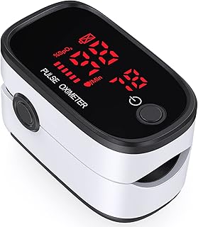 Pulse Oximeter Fingertip FACEIL Digital Blood Oxygen Saturation Monitor for SpO2 Levels and Heart Rate Monitor Portable LE...