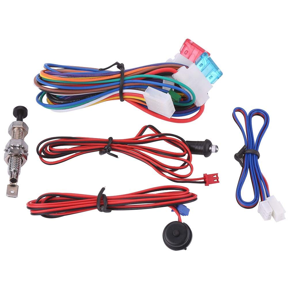 de Seguridad para automóvil, de protección de Seguridad de Alarma para automóvil Universal Entrada sin Llave con 2 Controles remotos Sirena