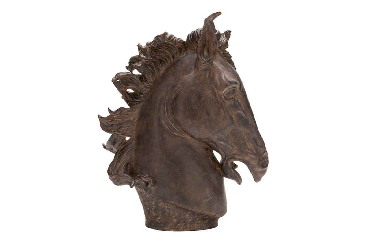 Deco 79Polystone Horse Sculpture Home Decor Accent Figurine 22" x 7" x 25" Brown