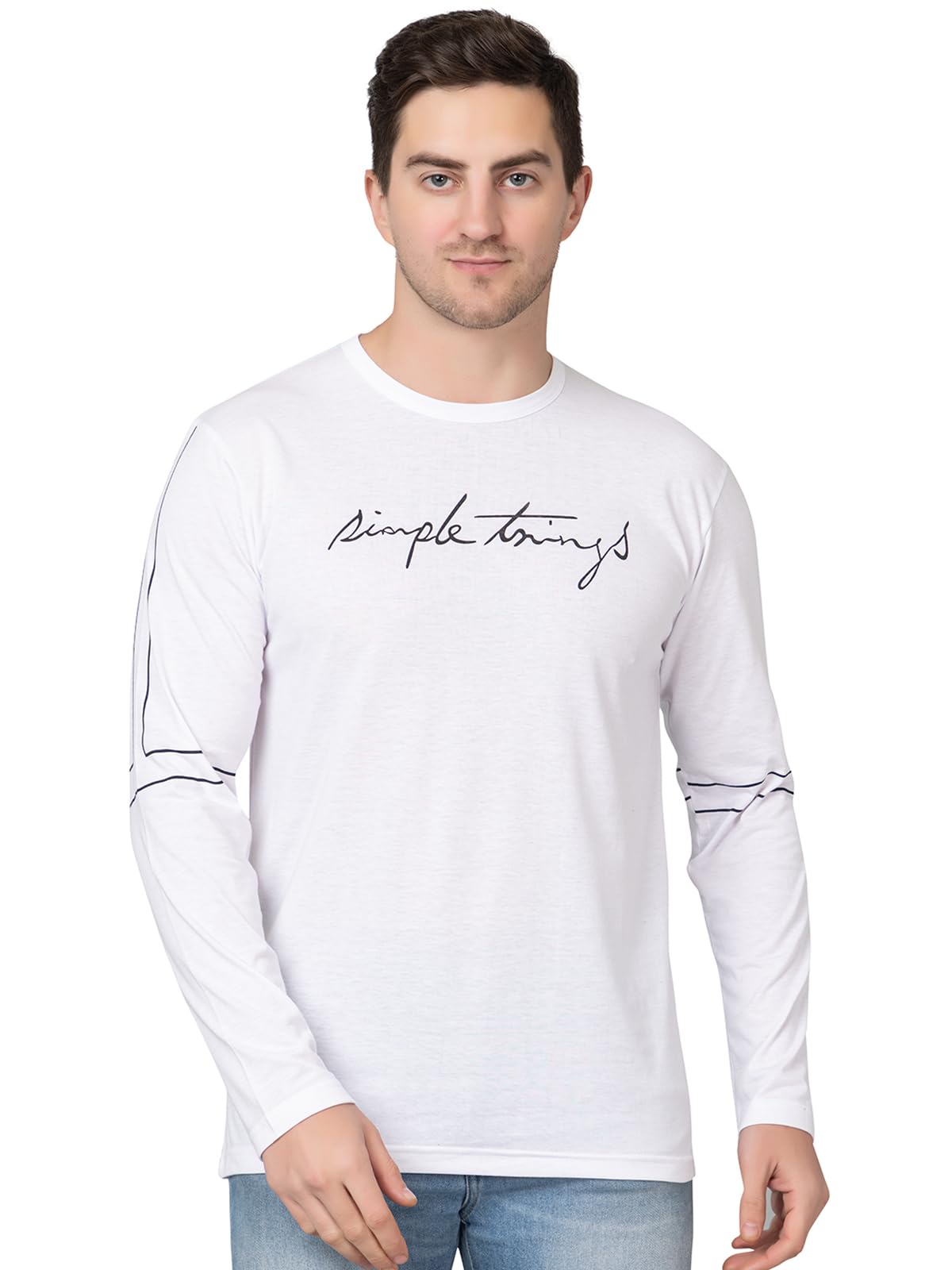 PYRO SPIRIT Men's Round Neck T Shirt for Men | Full Sleeve T Shirt |