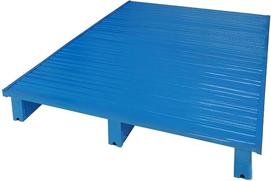 Heavy Duty Stainless Steel Spill Containment Pallet, Forklift Compatible Storage Tray, for Drums, Paint Buckets, Warehouse and Basement120x120cm