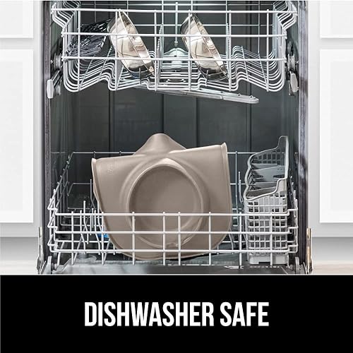 Miniatura 7 de Gorilla Grip Juego de cuencos de silicona 100% impermeables, sin BPA, para gatos y perros, cuencos de acero inoxidable con bordes elevados