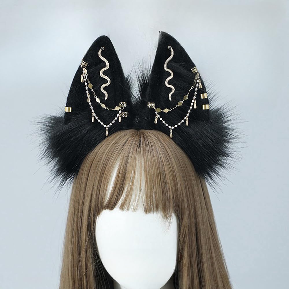 Amazon.co.jp: [osseoca] 獣耳 カチューシャ ケモ耳 エジプト猫耳 髪