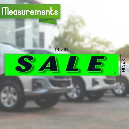 Miniatura 9 de Versa Tags - Calcomanías para concesionarios, paquete de 12 calcomanías para venta, calcomanías de eslogan para parabrisas, caravanas, camiones,