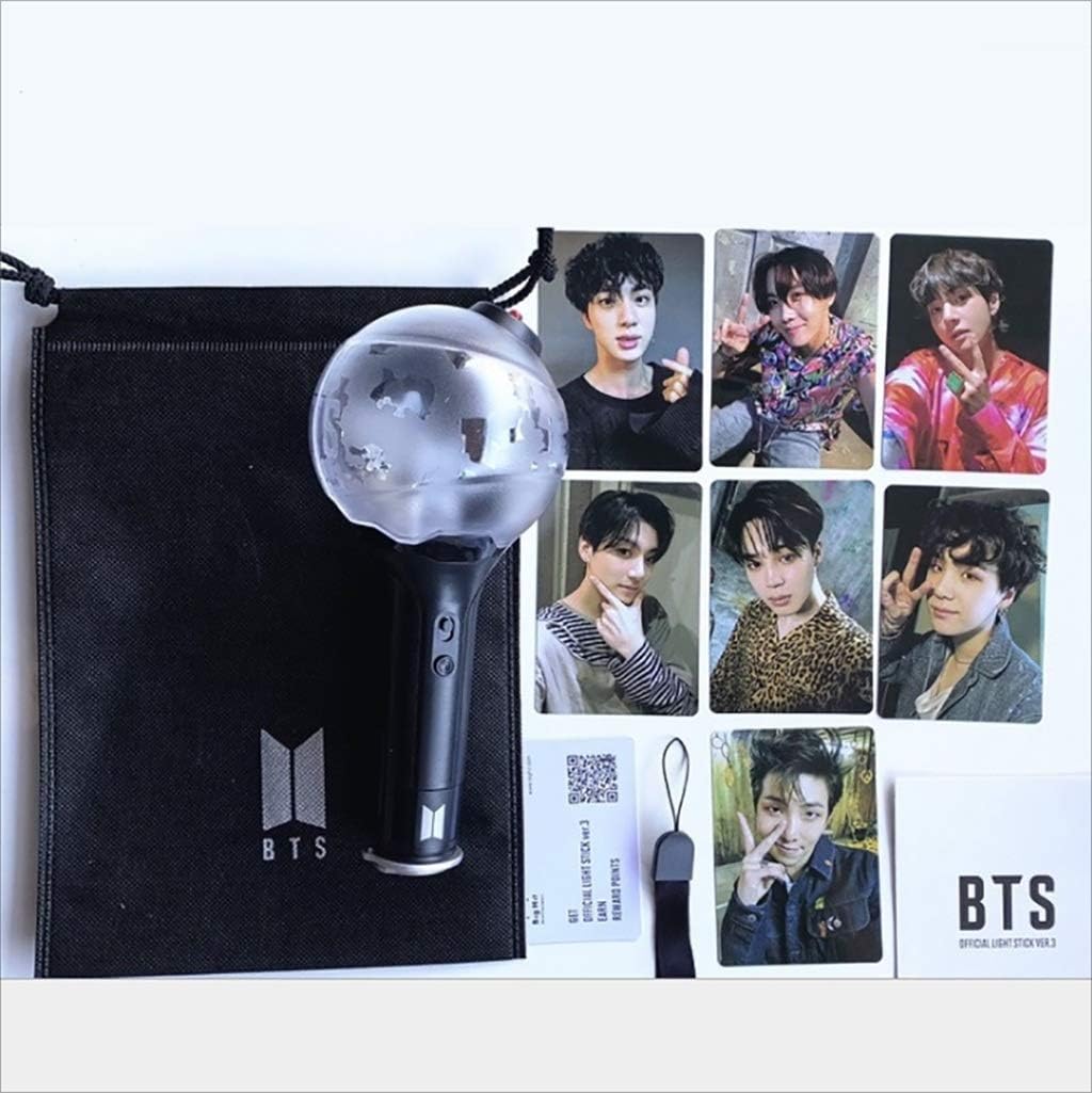 Kpop BTS Bangtan Boys Concert VER.3 Support Bomb Lamp Hand Lamp APP Discoloration Light Stick with Gift