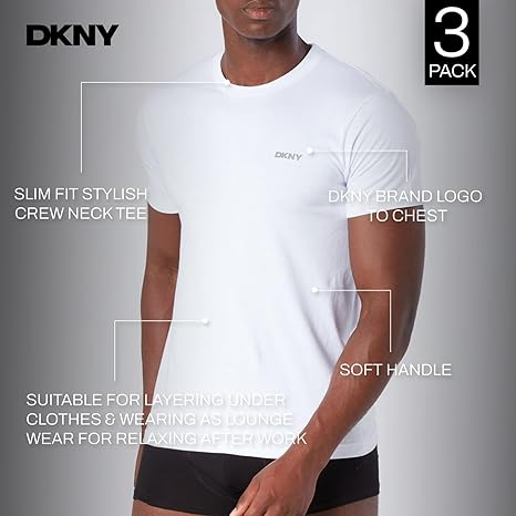 DKNY Heren Eagles Loungewear Gemeleerd Grijs