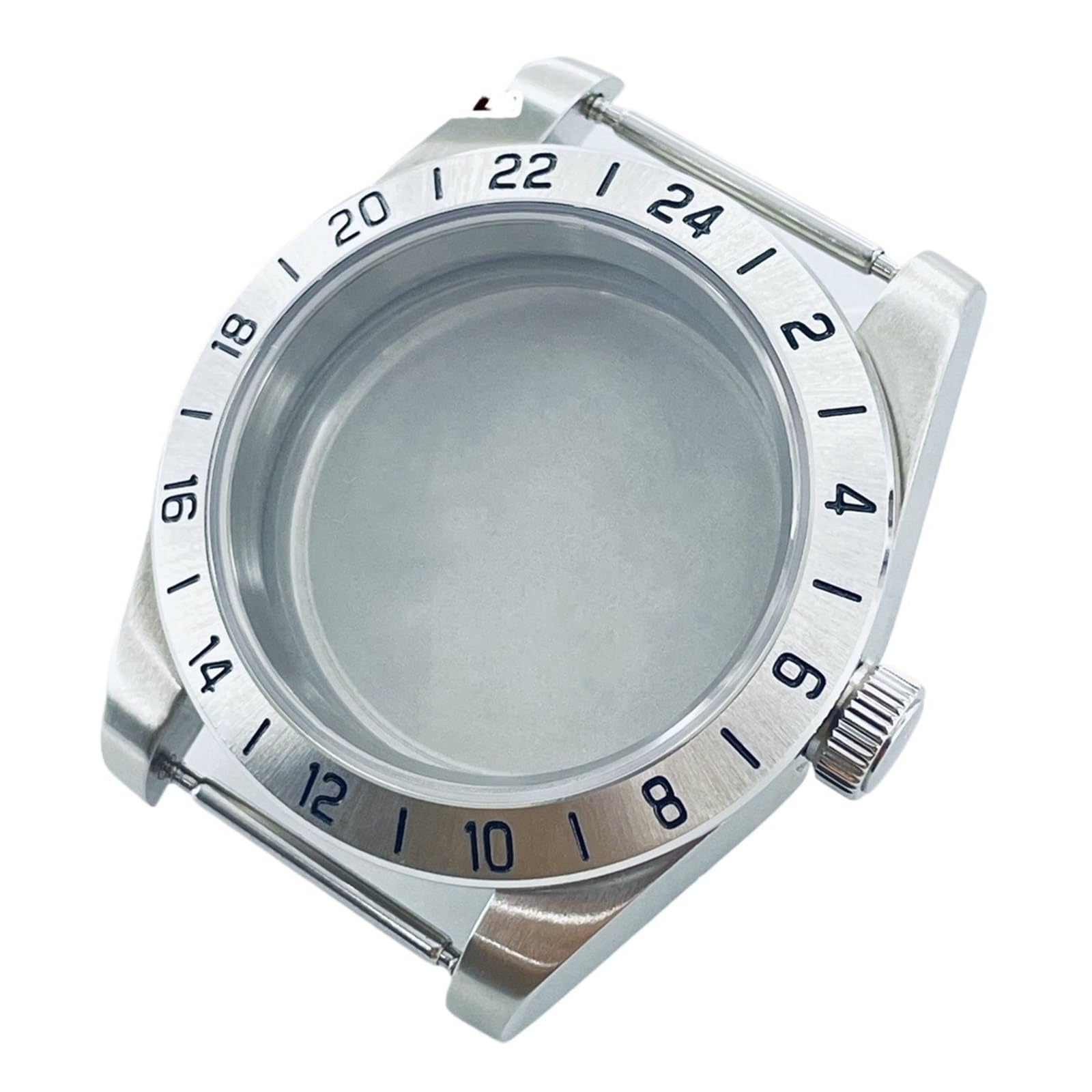 Boîtier de montre 39 mm en acier d'une élégance intemporelle pour verre saphir - 2