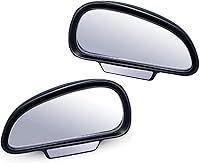 Vista 7 de Espejos de punto ciego para automóvil (5.12 x 2.75 pulgadas), espejo auxiliar universal de gran angular ajustable para espejos universales