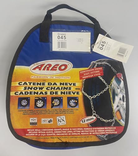 Due Catene da neve AREO 12MM Gruppo 045 185/55-14