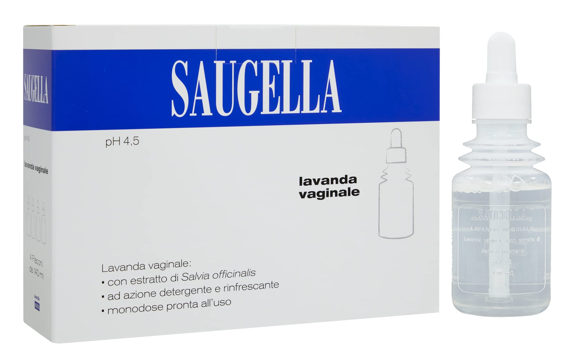 Saugella Lavanda Vaginale 4 Flaconi 140 ml