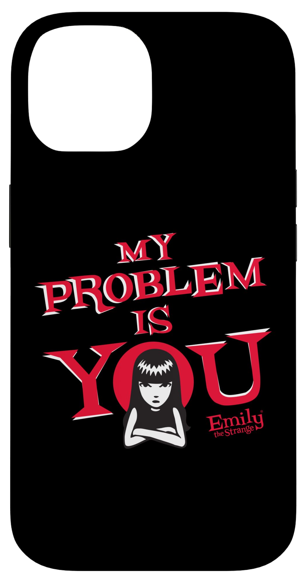 Emily The Strange My Problem is You Coque pour iPhone 14 noire - 4