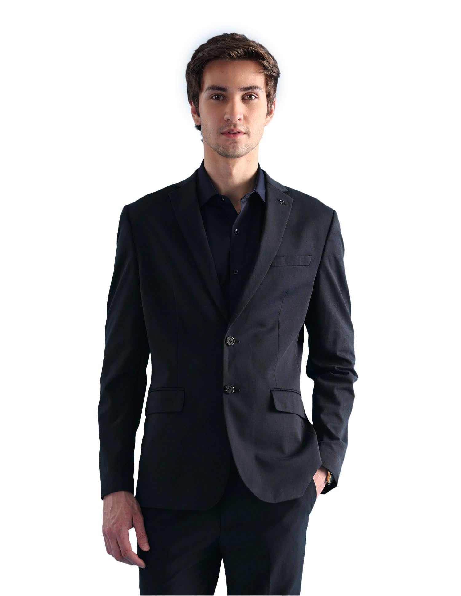 arrow Men's Solid Slim Fit Velocity Blazer-picture-28