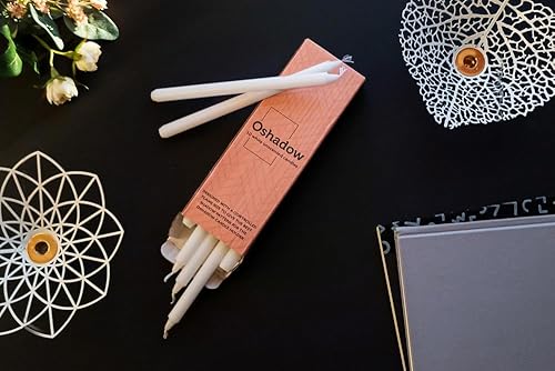 Miniatura 8 de OSHADOW Velas cónicas de 12 pulgada, paquete de 10 velas sin perfume, de 8 pulgadas de alto, velas de 12 pulgada, vela cónica, velas blancas de 12