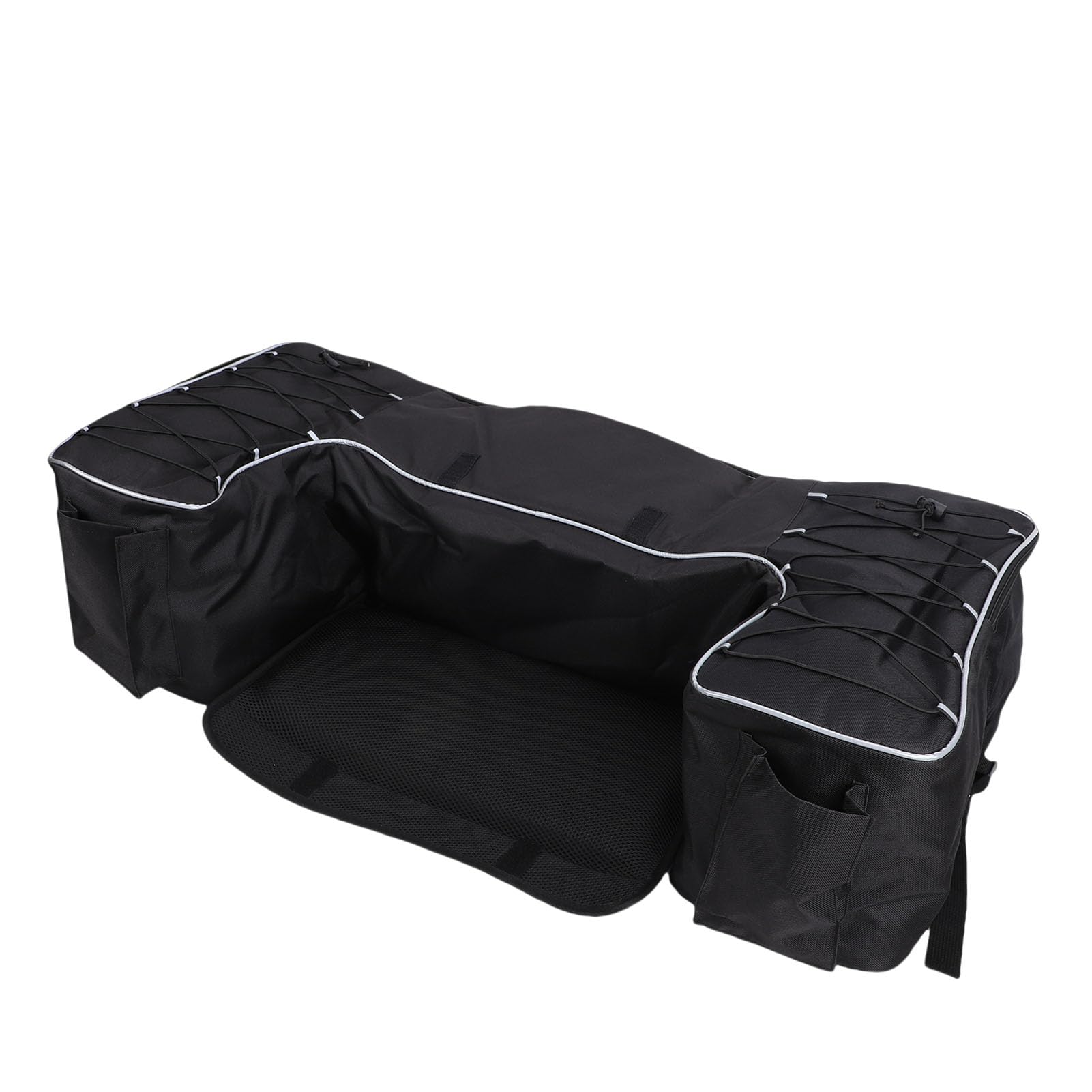 Asixxsix Sac de Rangement pour Quad, 50 L, en Tissu Oxford 900D, avec Plusieurs Compartiments, Compatible avec la Plupart des quads équipés d'un Porte Bagages arrière.