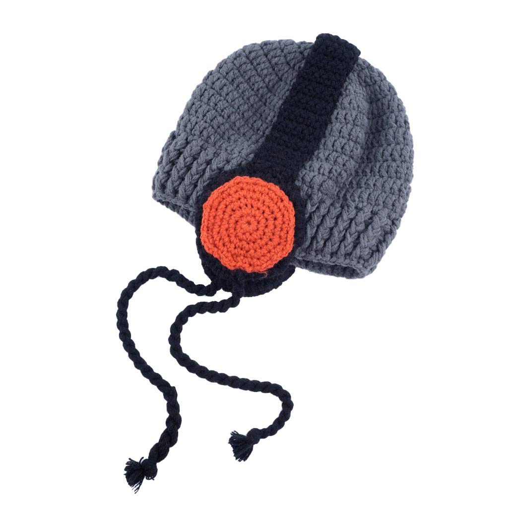 Zimowa Ciepła Czapka Dziecięca Wełniana Dzianina Zimowa Czapka Kreskówka Ładny Kapelusz Zestaw Szalików Czapki Z Daszkiem Czapka Z Daszkiem Męska/Gray/One Size