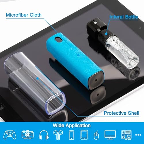 Miniatura 2 de walrfid Limpiador de pantalla táctil con espray de niebla para teléfono, iPad, iPhone, MacBook, TV, portátil, tableta, PC, monitor de computadora