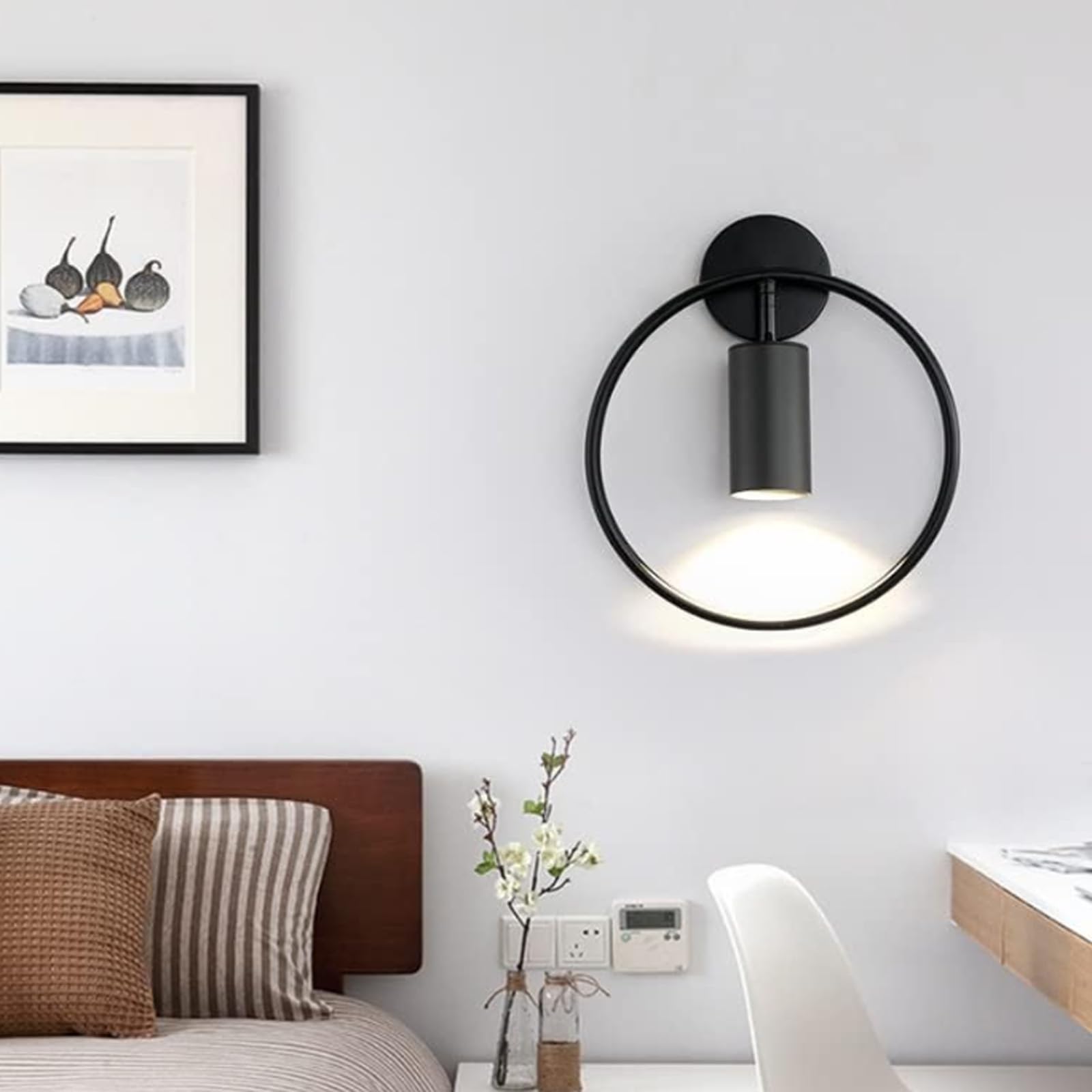 Aplique de Pared LED con Foco Giratorio Creativo de Hierro Interior 8