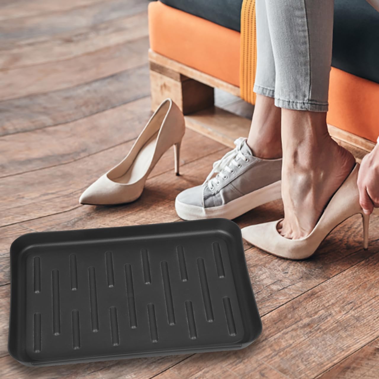Mipcase Household Boot Tray for Indoor Use Durable Mat for Hallway Shoes and Pet Feeding Easy to Storage for Flower Pots and Sundries