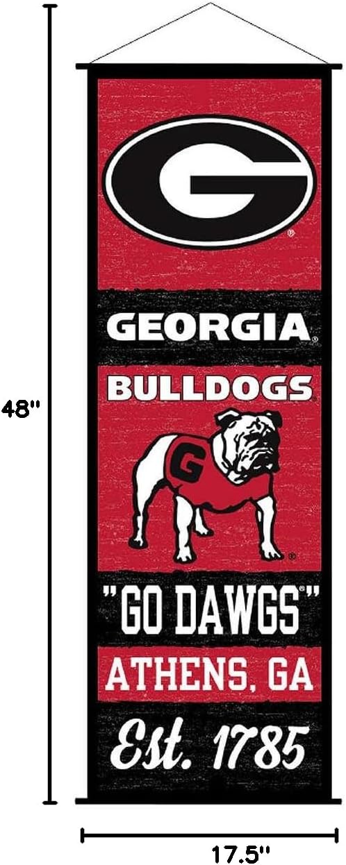Georgia Bulldogs Banner and Scroll Sign
