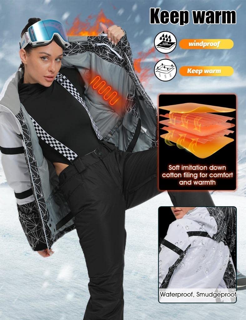 GS SNOWING Damen Mit Kapuze Mit Kapuze (2er Pack)
