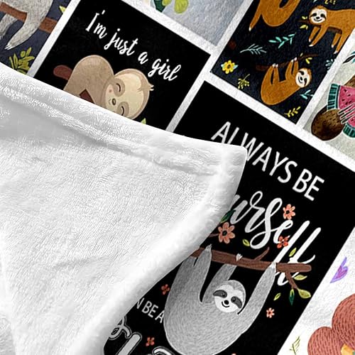 Miniatura 4 de Sloth Throw Blankets Sloth Gifts for Kids Super Soft Warm Fleece Sloth Blankets for Boys and Gorls Gifts for Sloth Lovers (Green Sloth,