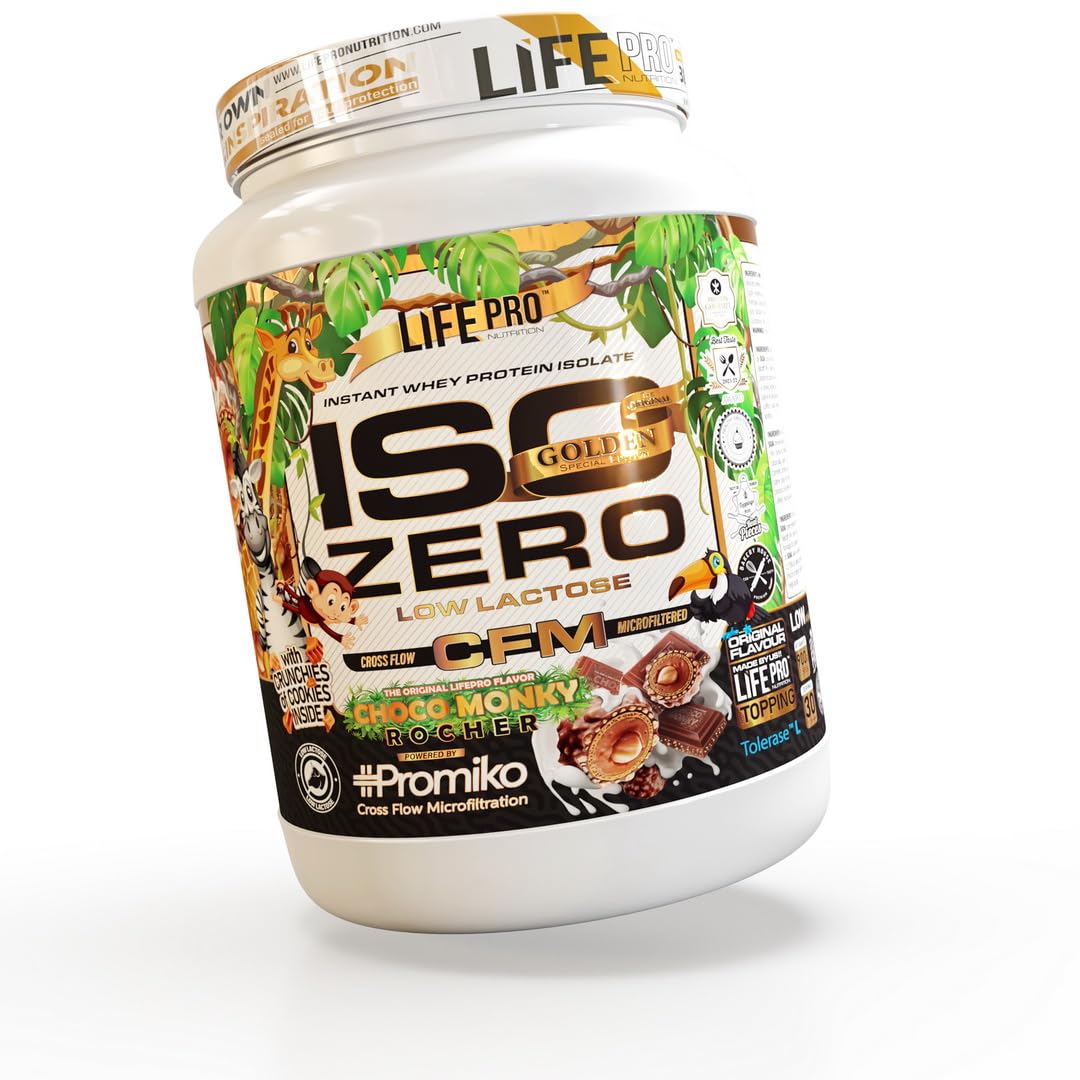 Life Pro Isolate Gourmet Edition 900g | Aislado de Suero con Sabores Espectaculares | Combate el Catabolismo y Ayuda al Mantenimiento de la Masa Muscular (Choco Monky Bombon Crocante)